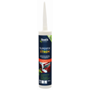 BOSTIK SUPERGRIP XTREM H751, 1K-hybride lijm, extreem hoge begin- en eindhechting, 450 g-patroon, wit